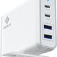 USB C Wall Charger, 4-Port Charger with 60W & 18W ports