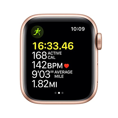 Apple Watch SE (Gen 1) [GPS 40mm] Smart Watch w/ Gold Aluminum Case with Starlight Sport Band