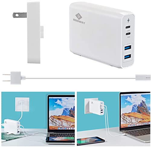 USB C Wall Charger, 4-Port Charger with 60W & 18W ports