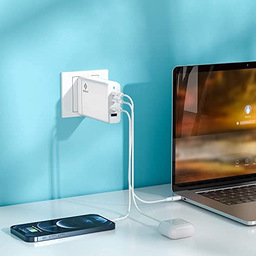 USB C Wall Charger, 4-Port Charger with 60W & 18W ports