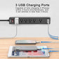 6 Ft Power Strip Surge Protector with 3 USB Ports